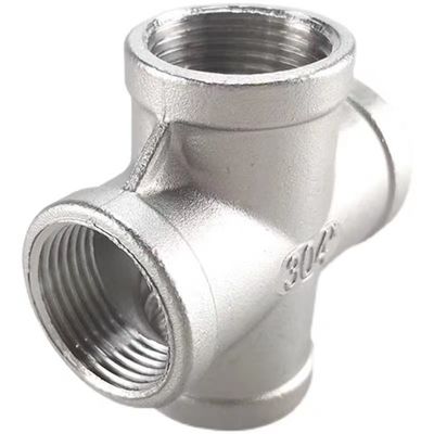 Ατσάλι από ανοξείδωτο χάλυβα 3/4 " θηλυκό 4 Way Cross Cast Pipe Fitting Coupling για σύνδεση