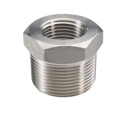 Ατσάλι από ανοξείδωτο χάλυβα Reducer Hex Bushing 1"-8" αρσενικό NPT σε 3/4" θηλυκό NPT Cast Pipe Adapter Fitting