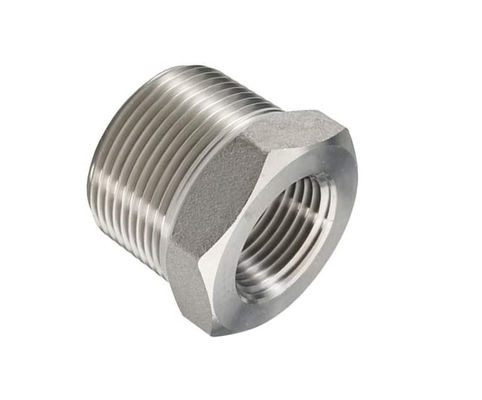 Ατσάλι από ανοξείδωτο χάλυβα Reducer Hex Bushing 1"-8" αρσενικό NPT σε 3/4" θηλυκό NPT Cast Pipe Adapter Fitting