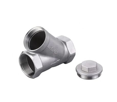 BSP Ελαστικός θηλυκός σύνδεσμος SS316 304 201 CF8M Y τύπου φίλτρο διήθησης npt bspp