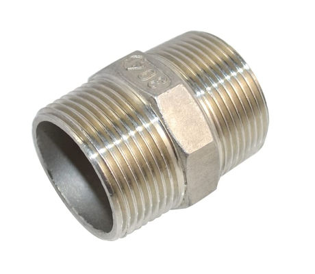 1-1/4 "x 1-1/4" NPT αρσενικό έλξης hex θηλή από ανοξείδωτο χάλυβα 304 σωλήνα σύνδεσης