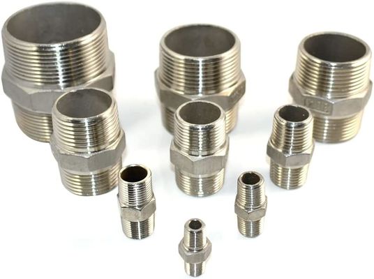 1-1/4 "x 1-1/4" NPT αρσενικό έλξης hex θηλή από ανοξείδωτο χάλυβα 304 σωλήνα σύνδεσης
