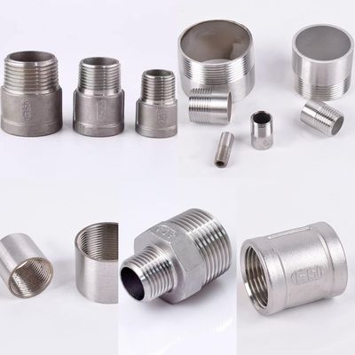 1-1/4 "x 1-1/4" NPT αρσενικό έλξης hex θηλή από ανοξείδωτο χάλυβα 304 σωλήνα σύνδεσης