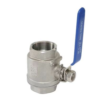 WZ ανοξείδωτο χάλυβα SS 304 316 NPT BSP 2PC βαλβίδα σφαίρας προσαρμοσμένη για μακροζωία