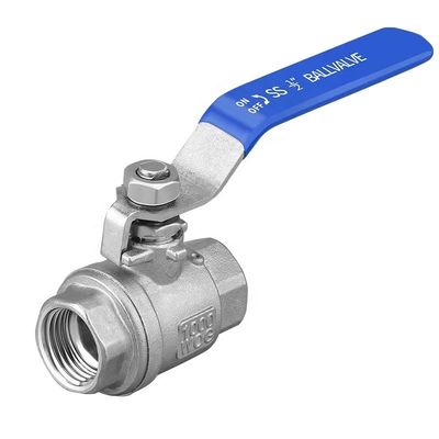 WZ ανοξείδωτο χάλυβα SS 304 316 NPT BSP 2PC βαλβίδα σφαίρας προσαρμοσμένη για μακροζωία