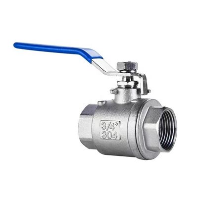 WZ ανοξείδωτο χάλυβα SS 304 316 NPT BSP 2PC βαλβίδα σφαίρας προσαρμοσμένη για μακροζωία