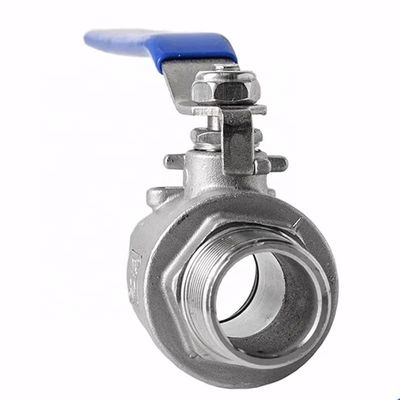 Άντρας και θηλυκή πλήρης θύρα BSP BSPT NPT Q11F 304 316 WCB CF8 1000 wog Ελαστική βαλβίδα σφαίρας 2pc
