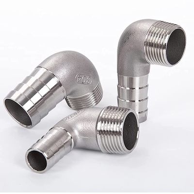 Γυναικεία σύνδεση 3/8" Σωλήνα Barb x 1/2" NPT αρσενικό 90 μοίρες αγκώνα προσαρμογέα για την οικιακή παρασκευή