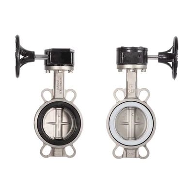 Υγιεινή SS304/316L Βαλβίδα πεταλούδας ζευγάρι τουρμπίνων D371X-10/16P για λειτουργία στάθμευσης νερού
