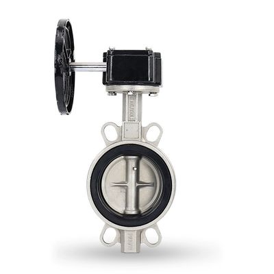 Υγιεινή SS304/316L Βαλβίδα πεταλούδας ζευγάρι τουρμπίνων D371X-10/16P για λειτουργία στάθμευσης νερού