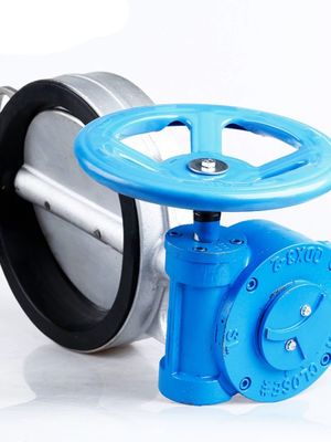 Υγιεινή SS304/316L Βαλβίδα πεταλούδας ζευγάρι τουρμπίνων D371X-10/16P για λειτουργία στάθμευσης νερού