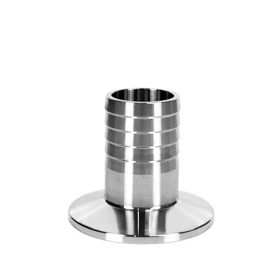 Υγιεινές 304 316L από ανοξείδωτο χάλυβα Tri Clamp Hose Ferrule Fitting with Round Head Code