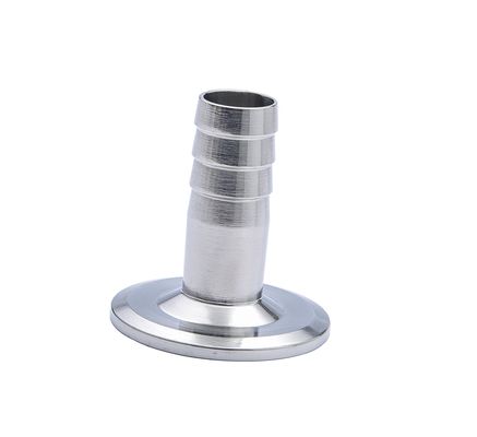 Υγιεινές 304 316L από ανοξείδωτο χάλυβα Tri Clamp Hose Ferrule Fitting with Round Head Code