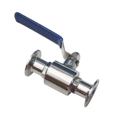 Χημική Βιομηχανία Υγιεινής Ατσάλι Ατσάλι Tri Clamp Ferrule Ball Valve SS304L/SS316