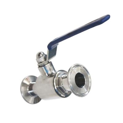 Χημική Βιομηχανία Υγιεινής Ατσάλι Ατσάλι Tri Clamp Ferrule Ball Valve SS304L/SS316
