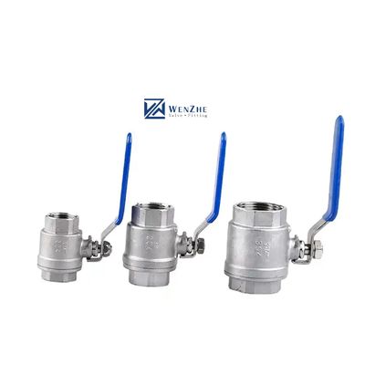 Κώδικας κυλινδρικής κεφαλής 3/8" WZ CF8M από ανοξείδωτο χάλυβα 2 PCS βαλβίδα μπάλας 3A DIN NPT BSPT BSPP