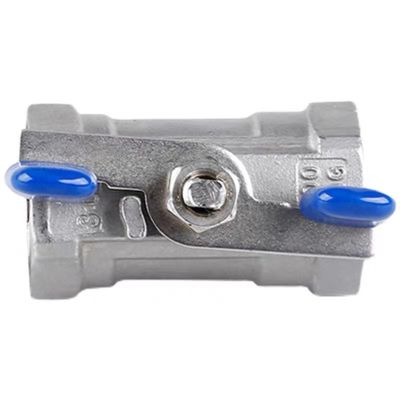 1/4''-4.0' 'Ατσάλι από ανοξείδωτο χάλυβα 1PC Butterfly Handle Μίνι βαλβίδα μπάλας με άκρο νήματος NPT BSPT