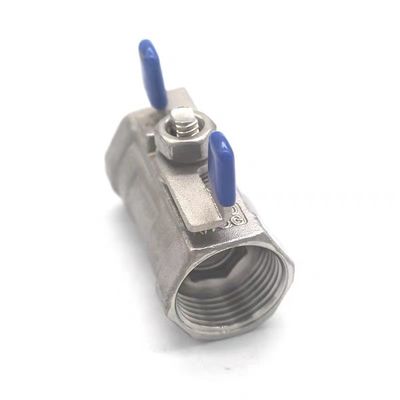 1/4''-4.0' 'Ατσάλι από ανοξείδωτο χάλυβα 1PC Butterfly Handle Μίνι βαλβίδα μπάλας με άκρο νήματος NPT BSPT