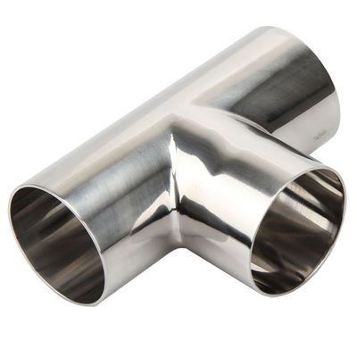 Γρήγορη εγκατάσταση SS304 316L Tri Clamp Equal Tee Pipe Fitting για σύνδεση βιομηχανίας τροφίμων