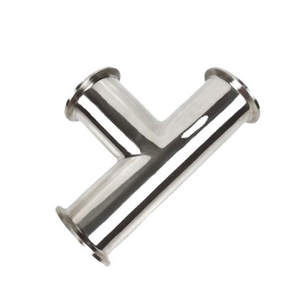 Προσαρμοσμένο Υγιεινό Ατσάλι Tri Clamp Tee για ίση σύνδεση στο μπάνιο