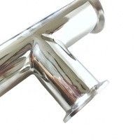 Προσαρμοσμένο Υγιεινό Ατσάλι Tri Clamp Tee για ίση σύνδεση στο μπάνιο