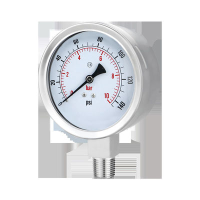 Σύνδεση νήματος WZ 100mm 304SS Μηχανογράφος πίεσης από ανοξείδωτο χάλυβα Κώδικας κυλινδρικής κεφαλής