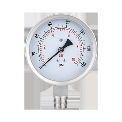 Σύνδεση νήματος WZ 100mm 304SS Μηχανογράφος πίεσης από ανοξείδωτο χάλυβα Κώδικας κυλινδρικής κεφαλής