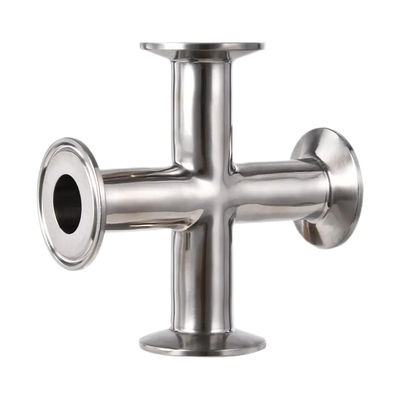 WZ ISO Standard Size 4 Way Elbow Pipe Fitting σε ανοξείδωτο χάλυβα 304/316 για υγιεινή
