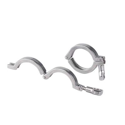ΚΛΑΜΠ Σύνδεση Υγιεινής Ατσάλινο SS304 SS316L Tri Clamp Single Pin για υποστήριξη OEM