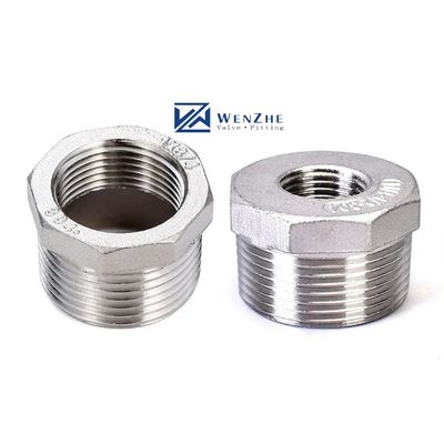 Ατσάλι από ανοξείδωτο χάλυβα Hex Bushing για NPT BSP Thread Joint ομαλή και ασφαλής σύνδεση