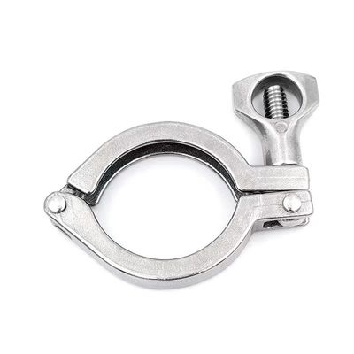 ΚΛΑΜΠ Σύνδεση Υγιεινής Ατσάλινο SS304 SS316L Tri Clamp Single Pin για υποστήριξη OEM