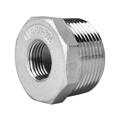 Ατσάλι από ανοξείδωτο χάλυβα Hex Bushing για NPT BSP Thread Joint ομαλή και ασφαλής σύνδεση