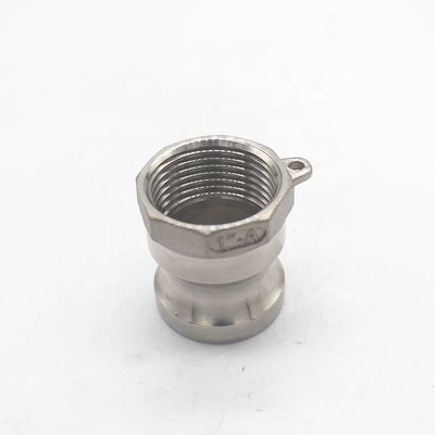 SS 304 316 Γρήγοροι σύνδεσμοι Camlock για υδατοαεριολάδι NPT BSP 1/4"-4" Κωδικός στρογγυλής κεφαλής