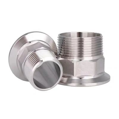 Υγιεινής ατσάλινου χάλυβα SS304/SS316L Tri Clamp Hex Nipple Thread Ferrule