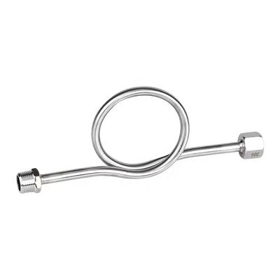 SS304 316 316L Στρογγυλό δαχτυλίδι 6000 PSI 1/2 NPT BSPT Στρογγυλό μετρητή πίεσης Snubber Siphon Tube